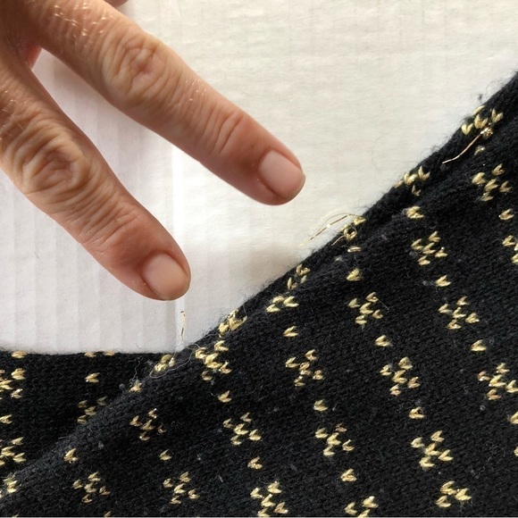 Vtg Gold  and Black Cardigan - Picture 9 of 13